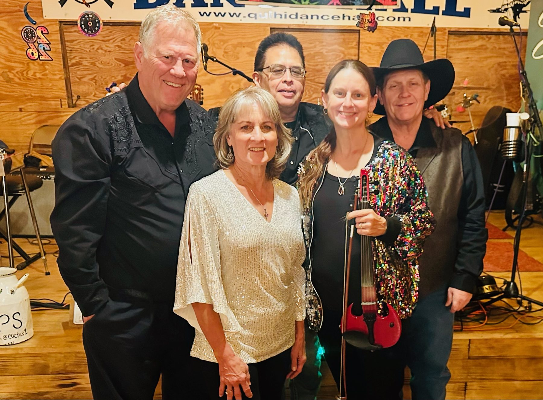 Cactus Country: Tony, Brenda, Adam, Regina and Eric at Quihi Dancehall